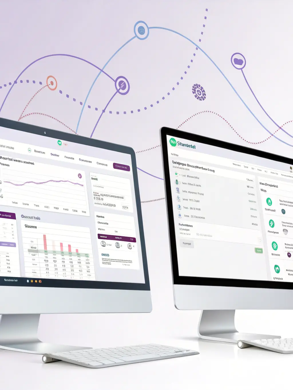 A graphic illustrating the integration of Ramp with popular accounting software, such as QuickBooks and Xero. The graphic should clearly show the seamless data flow between the platforms.